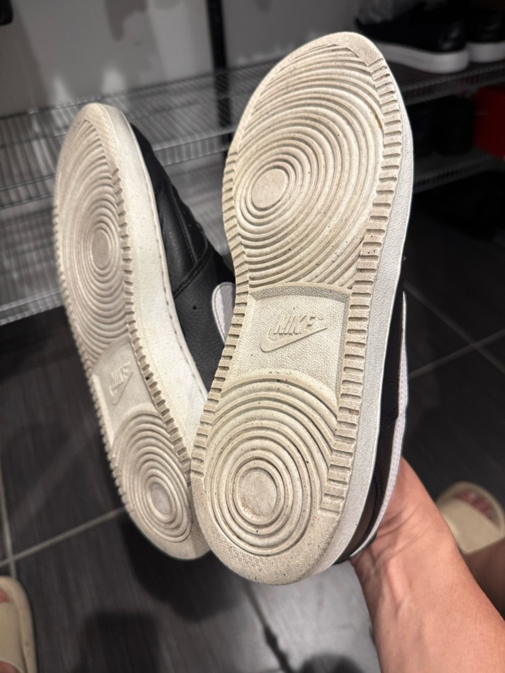 Nike Black and White Low-Top Sneakers - Picture 8 of 9
